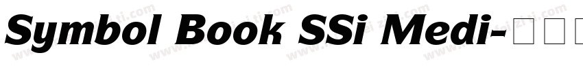 Symbol Book SSi Medi字体转换